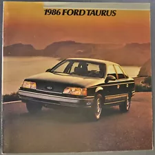 1986 Ford Taurus Catalog Sales Brochure LX GL MT5 L Wagon Excellent Original 86