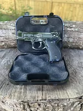 Luxury Beretta Silver Color Pistol Refillable Torch Lighter 