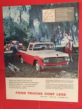 1958 FORD "RANCHERO F-100 PICKUP +" Truck Dealer Sales Brochure