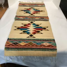 navajo double saddle blanket/runner 16x42 NWOT