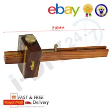 Rolson 8" Mortice Marking Gauge Carpenters Woodworking Tool Brass Door