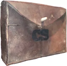 Old Leather Ammo Box - CS