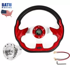 Red Steering Wheel+YAMAHA Adapter for Yamaha G1 G2 G3 G4 G5 G6-G29 Golf Carts