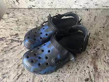 Post Malone X Crocs Duet Max Clog Blue Black -Size Mens Size 12