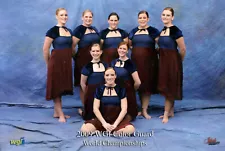 Vintage Girls Color Guard Spirit Team - Snapshot