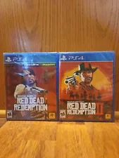 Red Dead Redemption & Red Dead Redemption2 (PlayStation 4, PS4) Lot Brand New