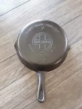 Vintage GRISWOLD Cast Iron SKILLET Frying Pan # 7 LARGE BLOCK LOGO