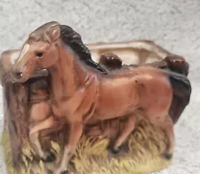 Vintage Ceramic Horse Planter Estate Sale Rescue 5" x 4.5"