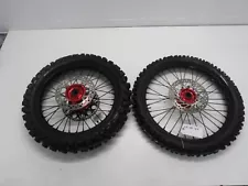 00-07 HONDA CR 250 CR 125 AFTERMARKET FRONT WHEEL REAR WHEEL SET & TIRES (For: 2003 Honda CR250R)