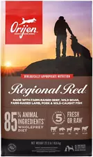 ORIJEN REGIONAL RED Dry Dog Food, Grain Free and Poultry Free Dog Food, Fresh or