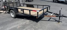 New ListingRanch King single axle utility trailer 6' x 12' w/ 48" Bi-Fold ramp