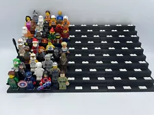 Showcase stand for 90 LEGO minifigures l black l for IKEA Kallax l display