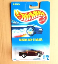 *** SUPER-RARE CARDED ORIGINAL 1997 ISSUE MAZDA MX-5 MIATA IN METALLIC MAROON