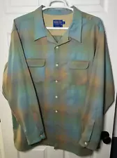 New Listing3XLT Pendleton Board Shirt in desirable turquoise and tan hombre