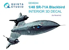 Quinta Studio QD48244 3D Interior Decal Set for SR-71A "Blackbird" (Revell) 1/48