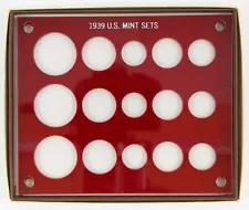 Capital Plastics Coin Holder 1939 PDS U.S. Triple Mint Sets New Old Stock RED