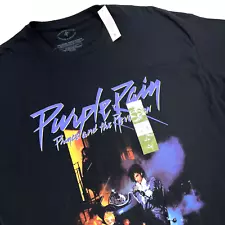 Purple Rain Cover Prince Estate Short Sleeve T-shirt Mens XL Black NWT