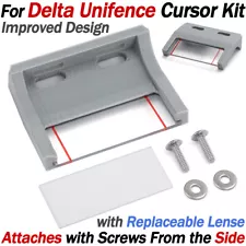 For Delta Unifence Table Saw Cursor with Lense - Improved Kit - Attach From Side