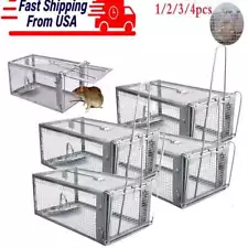 1-4X Live Humane Cage Trap For Squirrel Chipmunk Rat Mice Rodent Animal Catcher