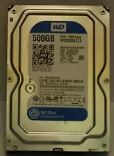 WD Western Digital WD5000AZLX HDD , 500 GB, SATA , 7200 RPM, tested w/ pics