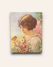 “Garden Of Love” Antique 1930s Print By Rolf Armstrong Flapper Pinup