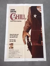 JOHN WAYNE ORIGINAL VINTAGE 1973 MOVIE POSTER FOR CAHILL U. S. MARSHALL