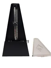 Wittner Plastic Key Wound Metronome Black Made in West Germany Working