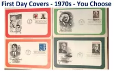 Cachets - FDCs - 1970's First Day Covers, Postal Commemorative Society - U PICK