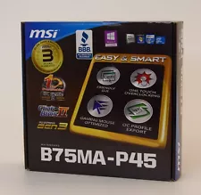 MSI B75MA-P45, LGA 1155/Socket H2, Intel (7798-010R) Motherboard. New!