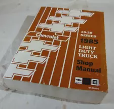 1985 Chevy Truck Service Manual C10 C20 C30 K10 K20 Pickup Suburban K5 Blazer G