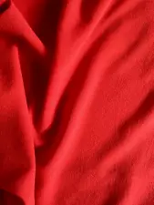 3+ yards lipstick red 100% silk stretch crepe double georgette fabric