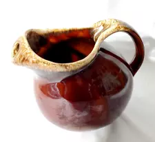 New ListingHULL - Brown Drip Pitcher Ovenproof USA - Pottery Glaze Pitcher