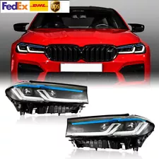 LED Headlights For BMW 5 Series G30 G31 2017-2020 530i Xenon HID Modified LH+RH