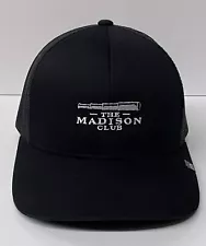 The Madison Club Hat Cap SnapBack Black Mesh Travis Mathew Golf Hat