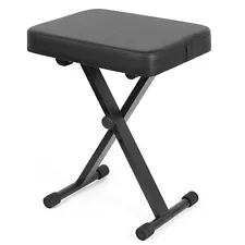 X-Style Piano Bench Thickness Padded Chair Seat Adjustable Height Keyboard Stool