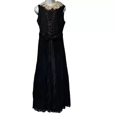 Vintage Black victorian Gothic steampunk Bayerische staatsoper munchen dress