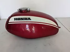 1971 72 Honda SL350 SL 350 OEM GAS TANK FUEL Twin Red Original Enduro