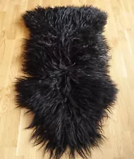 Lambs wool Rug Sheepskin Animal Hide Taxidermy Natural Fur Pelt Leather Craft