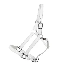 White Leather Halter