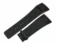 Original Replacement Black Rubber Watch Band I-Gucci Latin Grammys Edition Brand