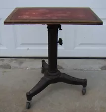 ANTIQUE KARLO ADJUSTABLE TYPEWRITER TABLE