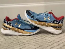 Stephen Curry All Star Blue Gold And Red Basketball Shoes Men’s Size 9 No Box