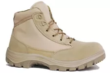 *SALE* Work Zone Desert Tan 6" SWAT Boot- Tan- Steel Toe -S677SAND