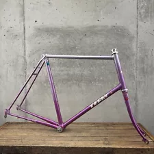 Vintage Georgena Terry Frame Set 54 cm 700c Tange Pink Purple 24 Front Wheel A2