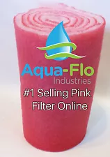 14" x 72" ROLL PINK AQUARIUM MEDIA FILTERS PADS FOR KOI PONDS BONDED BIO BALL