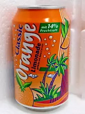 Empty Soda Can Classic Orange Limonade 330 ml. Austria 2001 Top Open!