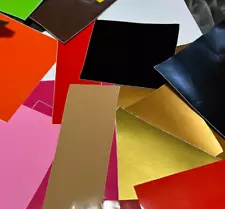 Assorted Color Vinyl Scraps - Approximately 1lb, over 24 colors - Free Shipping