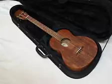 Luna Henna Dragon Mahogany Baritone electric Ukulele - New w/ Lightweight Case