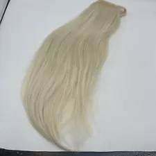 Hair Bun 8 Inches Ponytail Extension Straight Synthetic Hairpiece Ash White