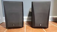 SONY NS-5290 BOOKSHELF SPEAKERS FOR SALE (Both grills, one stained) LIGHT MARKS